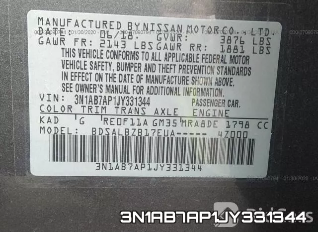 3N1AB7AP1JY331344 фото 10