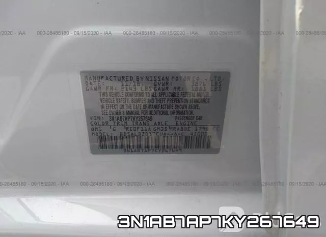 3N1AB7AP7KY267649 фото 9
