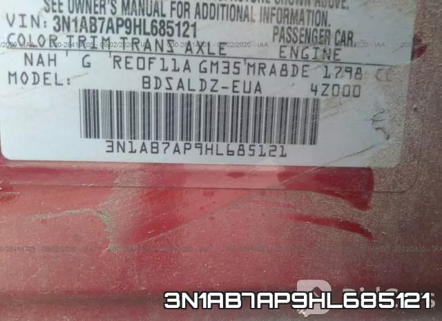 3N1AB7AP9HL685121 фото 10