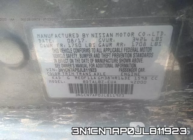 3N1CN7AP0JL811923 фото 9