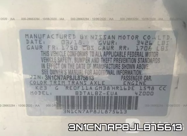 3N1CN7AP8JL875613 фото 10
