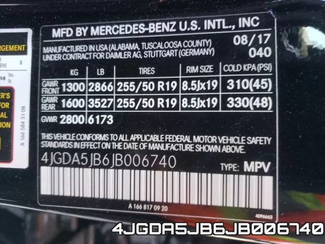 4JGDA5JB6JB006740 фото 2