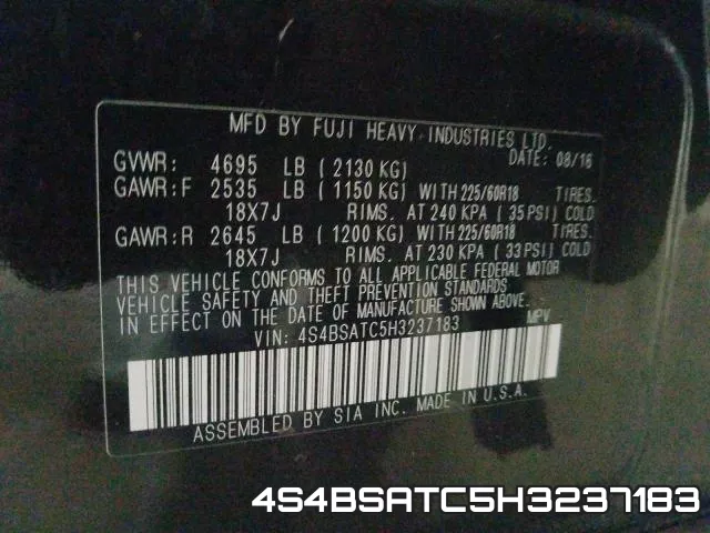 4S4BSATC5H3237183 фото 2