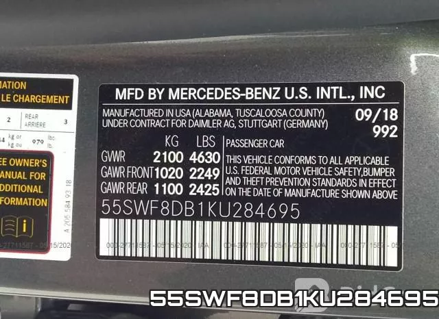 55SWF8DB1KU284695 фото 10