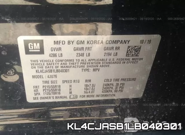 KL4CJASB1LB040301 фото 10