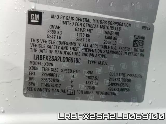 LRBFX2SA2LD069100 фото 2