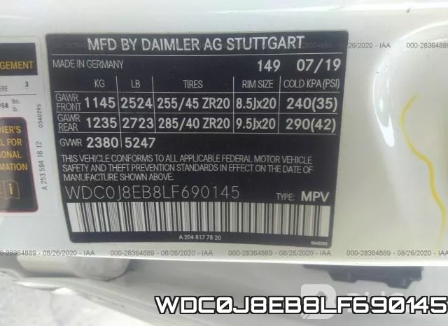 WDC0J8EB8LF690145 фото 10