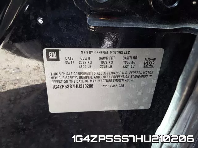 1G4ZP5SS7HU210206 фото 2