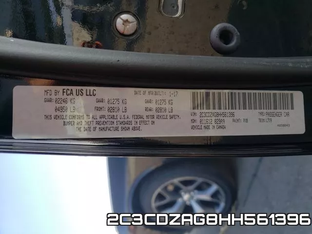 2C3CDZAG8HH561396 фото 2