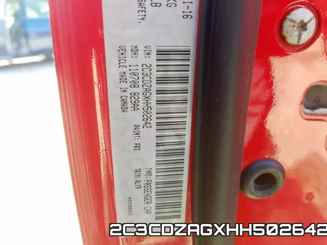 2C3CDZAGXHH502642 фото 2
