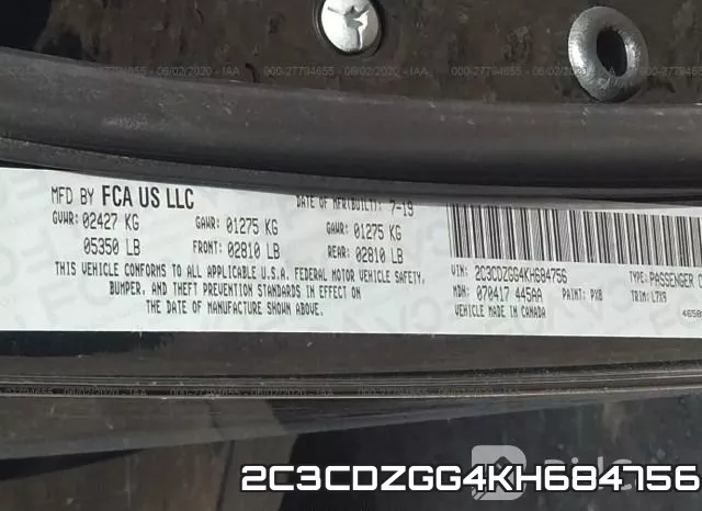 2C3CDZGG4KH684756 фото 10