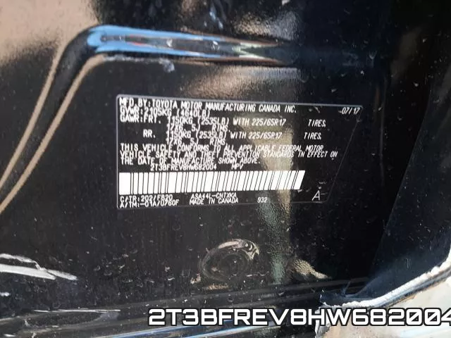2T3BFREV8HW682004 фото 2