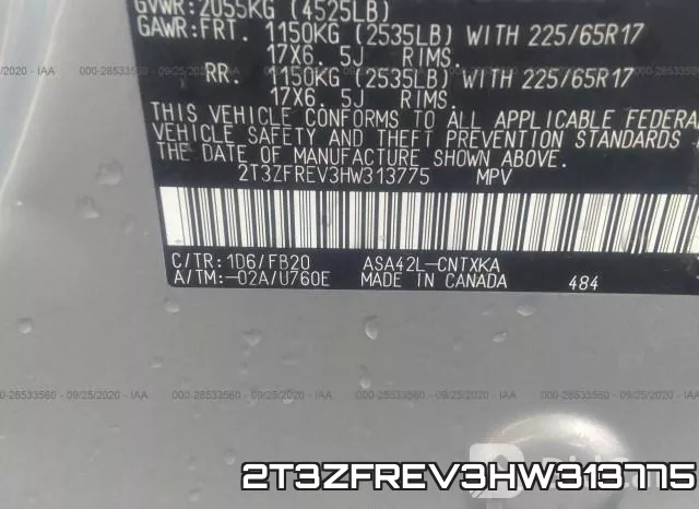 2T3ZFREV3HW313775 фото 10