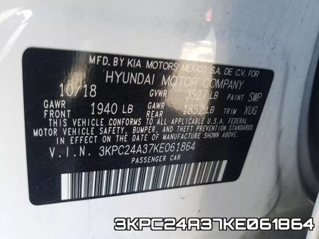 3KPC24A37KE061864 фото 2