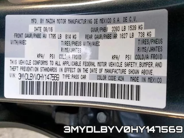 3MYDLBYV0HY147569 фото 2