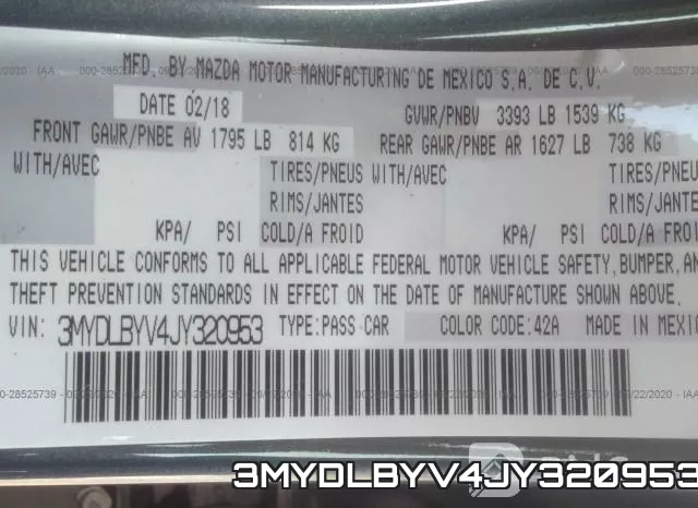 3MYDLBYV4JY320953 фото 10