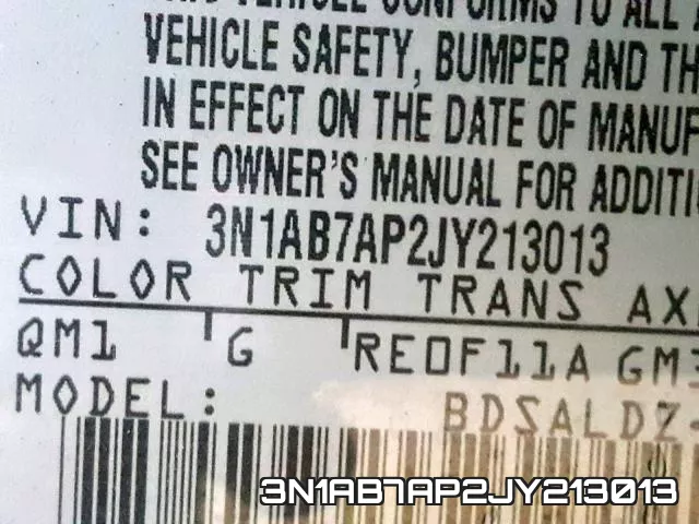 3N1AB7AP2JY213013 фото 2