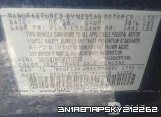 3N1AB7AP5KY212262 фото 10