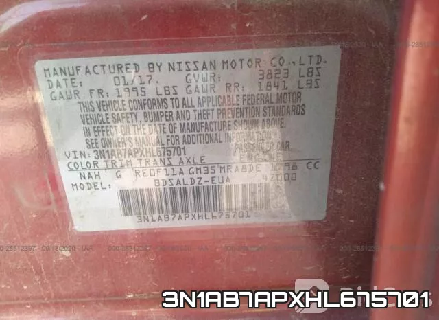 3N1AB7APXHL675701 фото 10