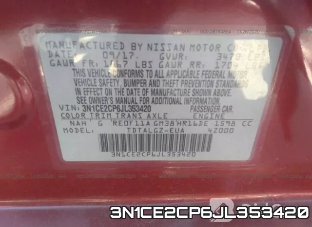 3N1CE2CP6JL353420 фото 10