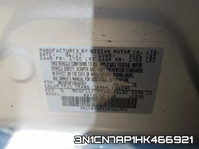 3N1CN7AP1HK466921 фото 2