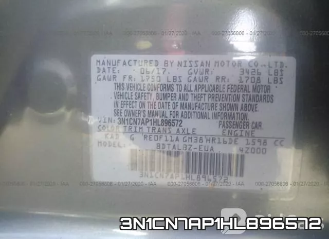 3N1CN7AP1HL896572 фото 9