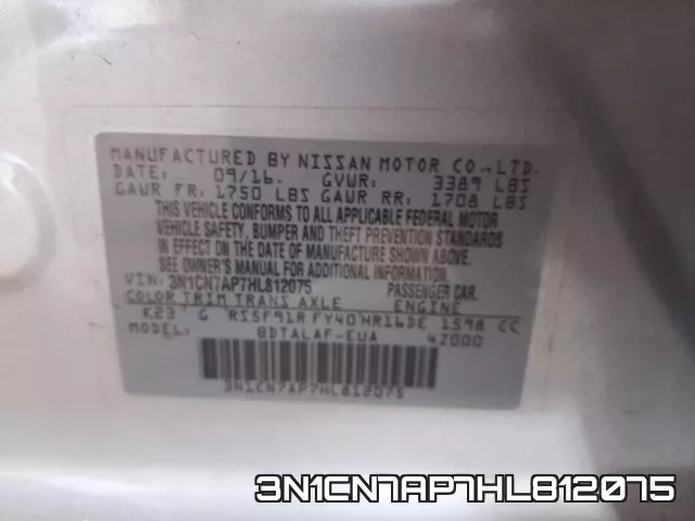 3N1CN7AP7HL812075 фото 2