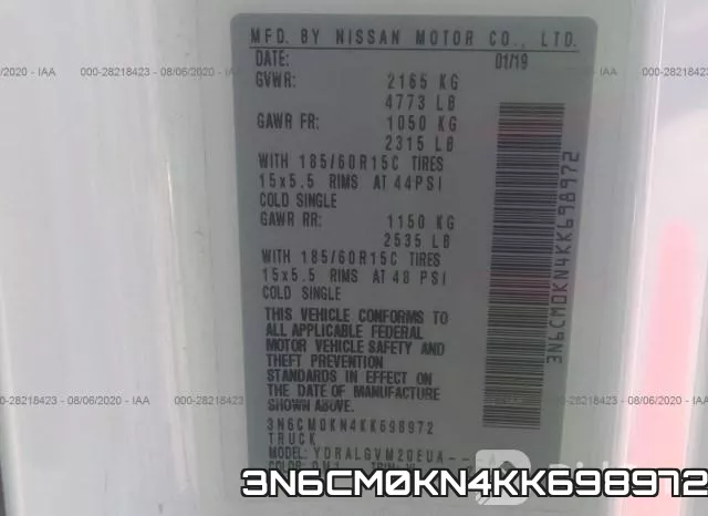 3N6CM0KN4KK698972 фото 10