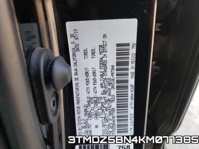 3TMDZ5BN4KM077385 фото 2