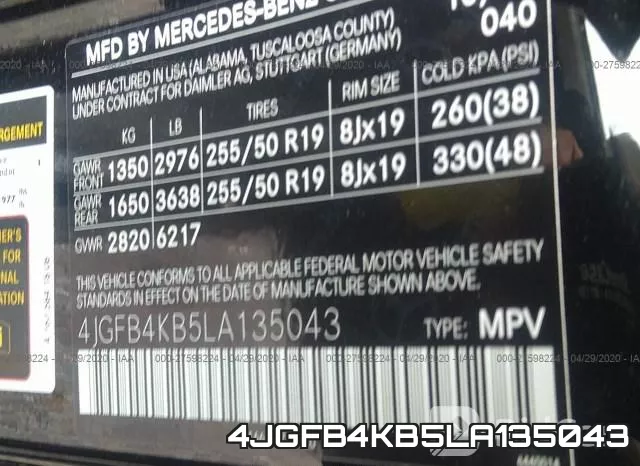 4JGFB4KB5LA135043 фото 10