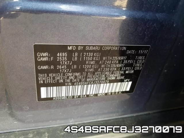4S4BSAFC8J3270079 фото 2