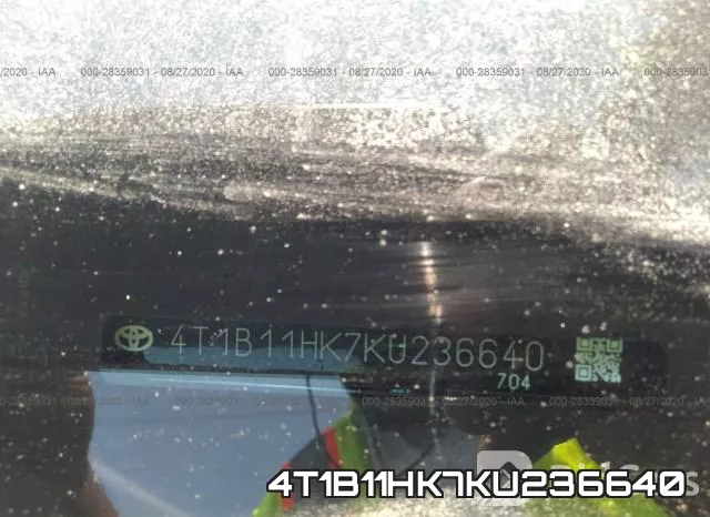 4T1B11HK7KU236640 фото 10