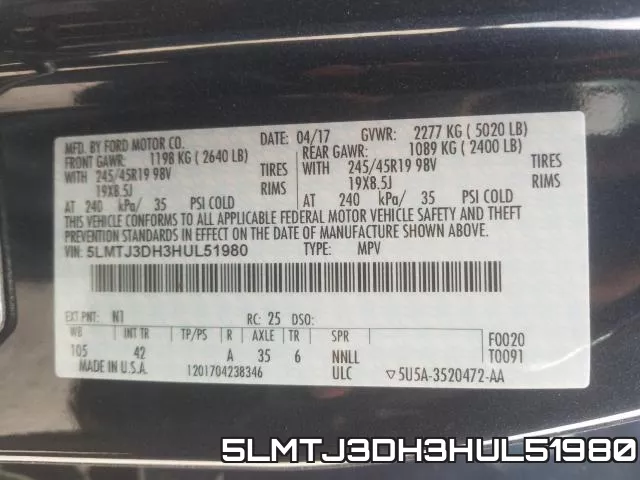 5LMTJ3DH3HUL51980 фото 2