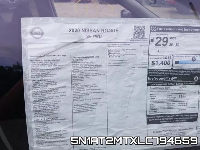 5N1AT2MTXLC794659 фото 2
