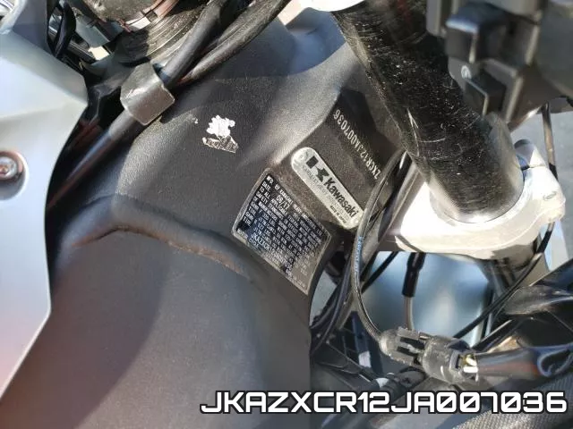 JKAZXCR12JA007036 фото 2