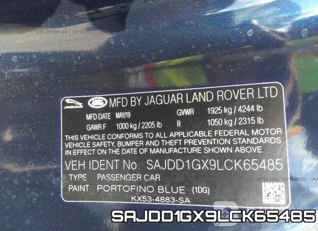 SAJDD1GX9LCK65485 фото 10