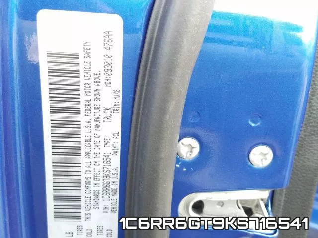 1C6RR6GT9KS716541 фото 2