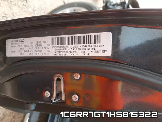 1C6RR7GT1HS815322 фото 2