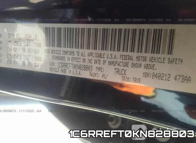 1C6RREFT0KN828803 фото 9
