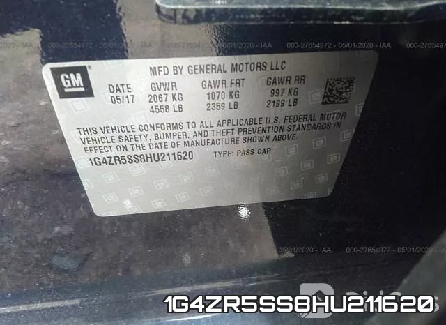 1G4ZR5SS8HU211620 фото 10