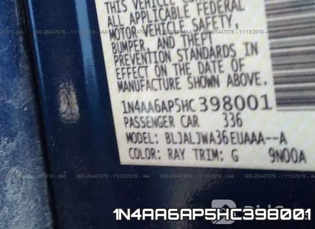 1N4AA6AP5HC398001 фото 10
