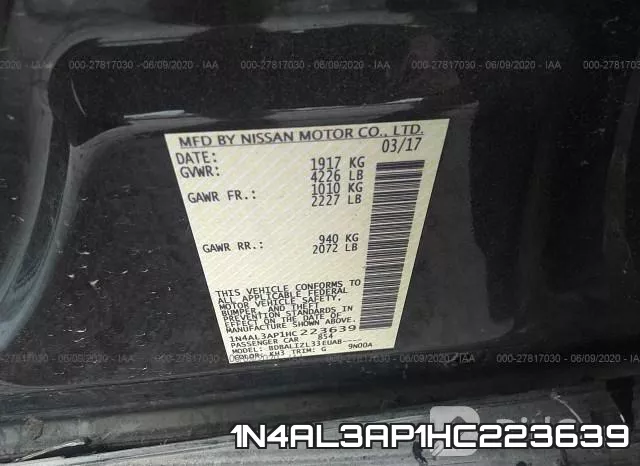 1N4AL3AP1HC223639 фото 10