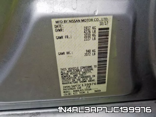 1N4AL3AP7JC139976 фото 2