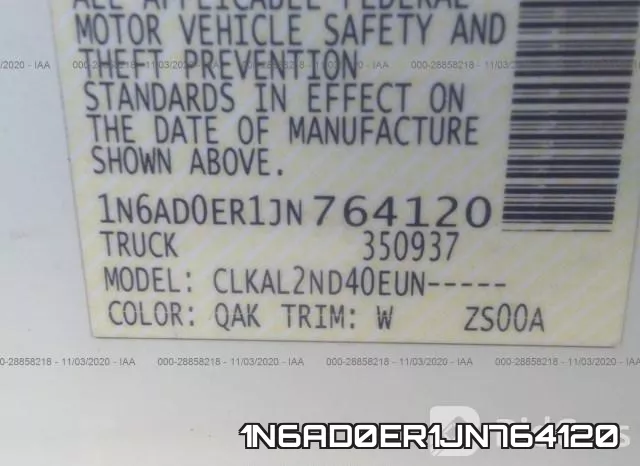 1N6AD0ER1JN764120 фото 10