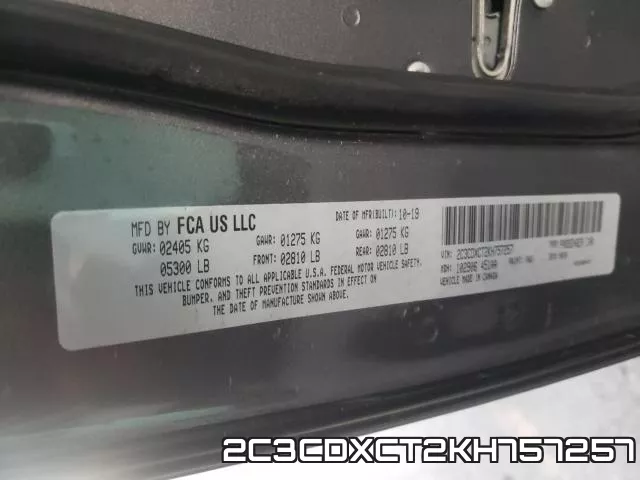 2C3CDXCT2KH757257 фото 2