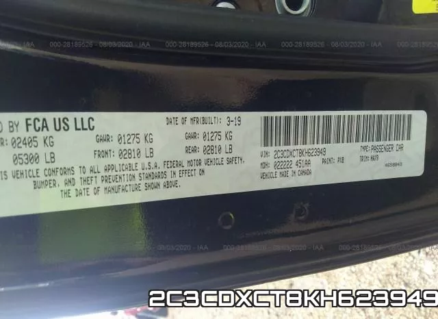 2C3CDXCT8KH623949 фото 10