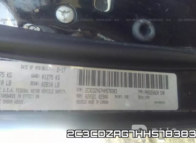 2C3CDZAG7HH578383 фото 10