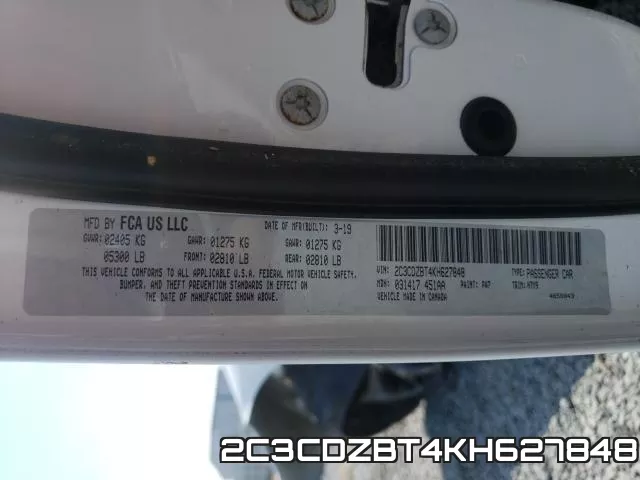 2C3CDZBT4KH627848 фото 2