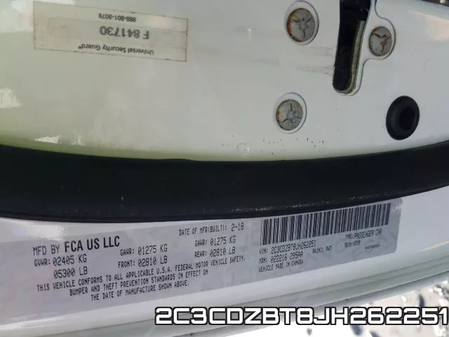 2C3CDZBT8JH262251 фото 2