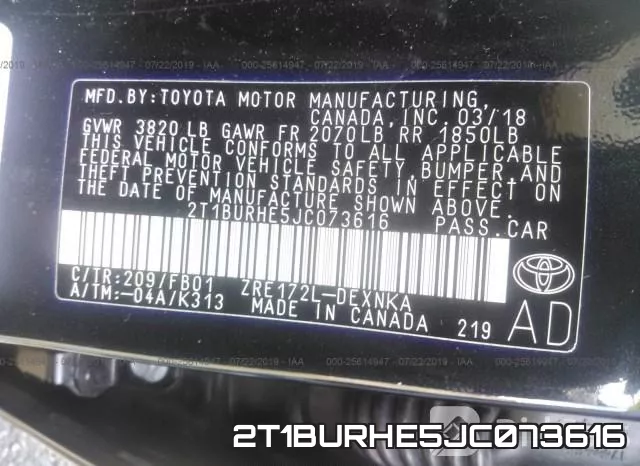 2T1BURHE5JC073616 фото 10
